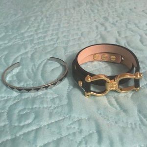 Two Rustic Cuff Bracelets